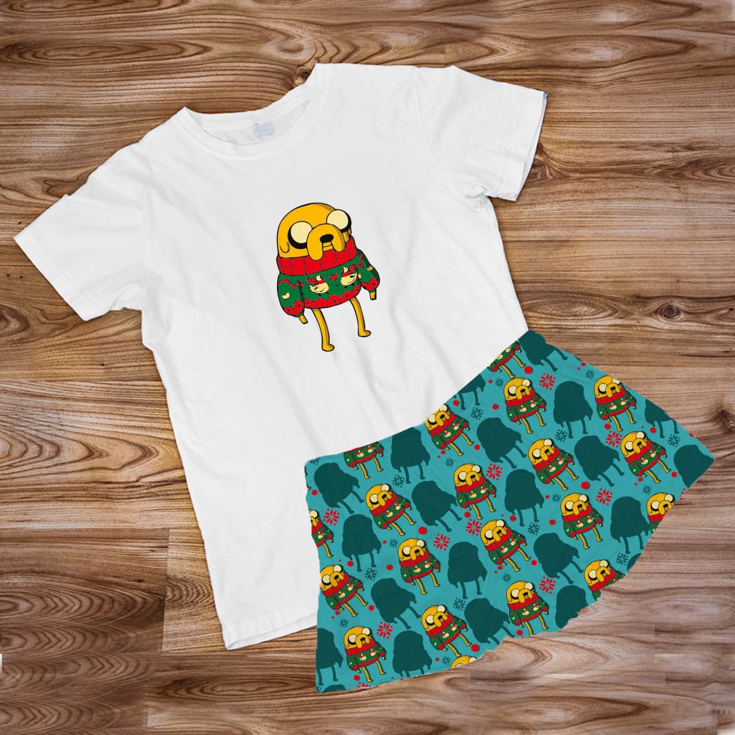 Pijama Estampada en poli algodón de Short  (Navidad) jacke el perro — foto 1