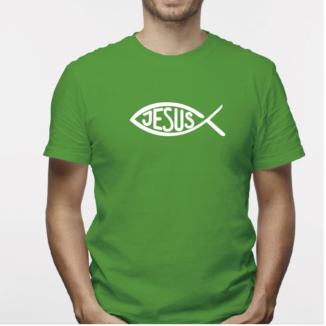 Camiseta estampada hombre T-shirt Jesus Pescado — foto 6