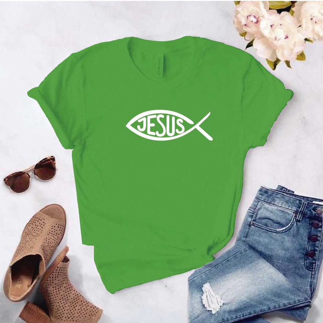 Camisa estampada tipo T- shirt Jesus Pescado — foto 4