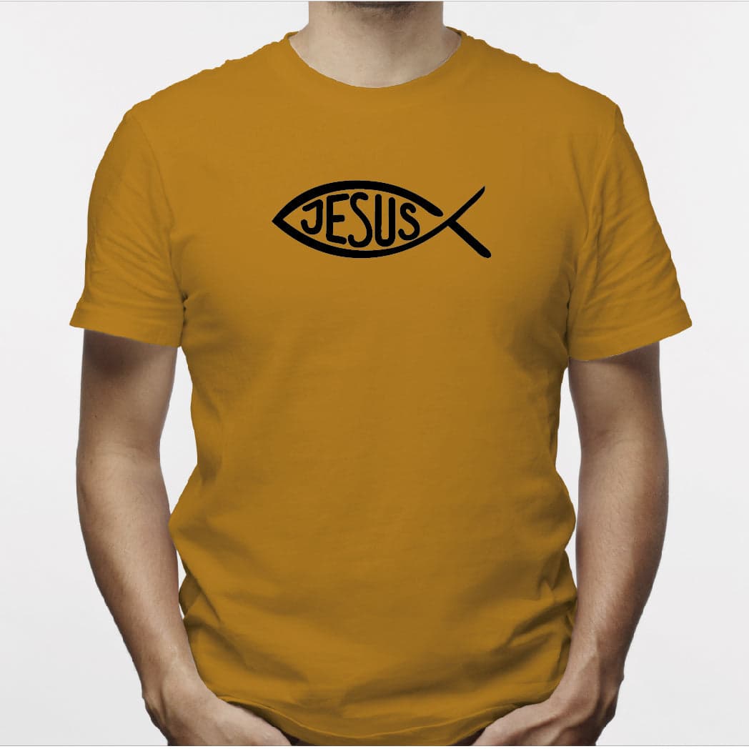 Camiseta estampada hombre T-shirt Jesus Pescado — foto 4