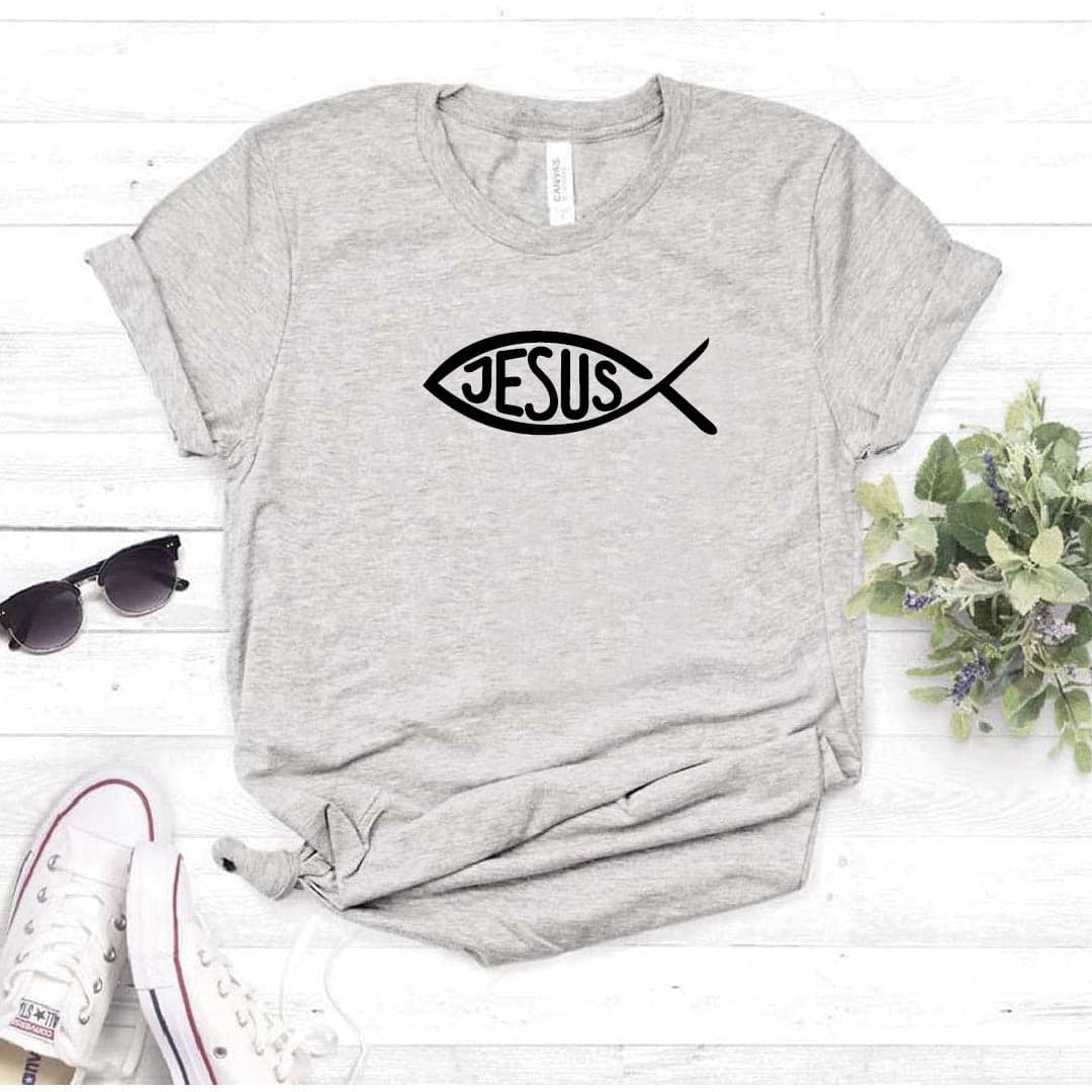 Camisa estampada tipo T- shirt Jesus Pescado — foto 7