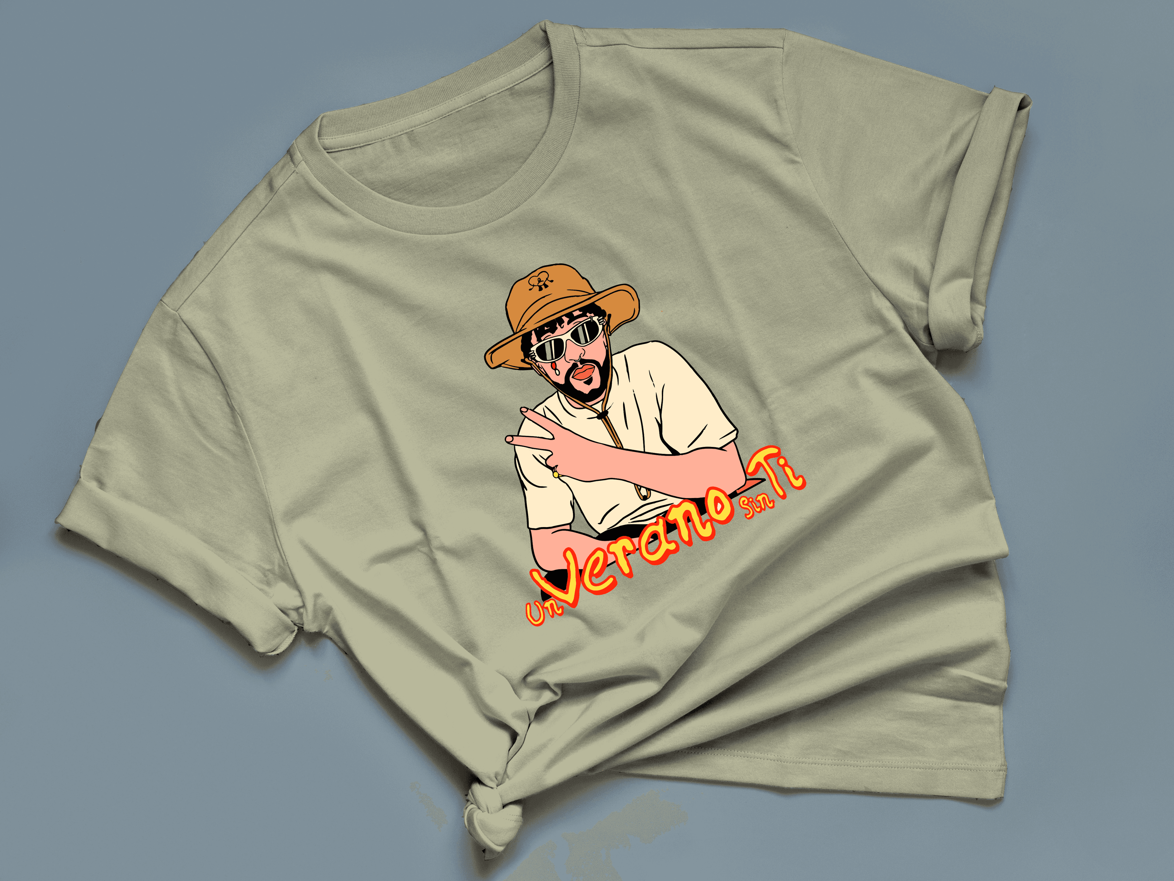 Camiseta estampada tipo T- shirt BAD BUNNY UN VERANO SIN TI — foto 6