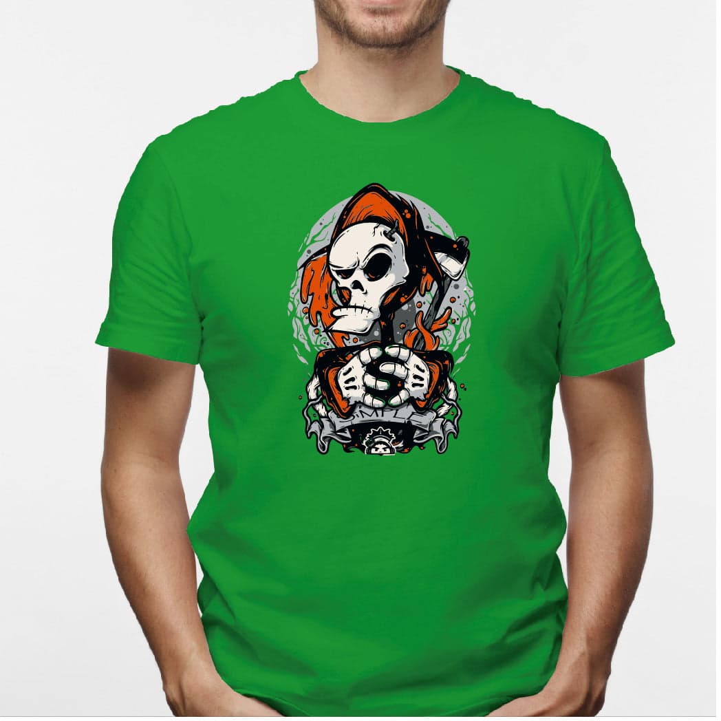 Camisa estampada en algodón para hombre tipo T-shirt la muerte — foto 1