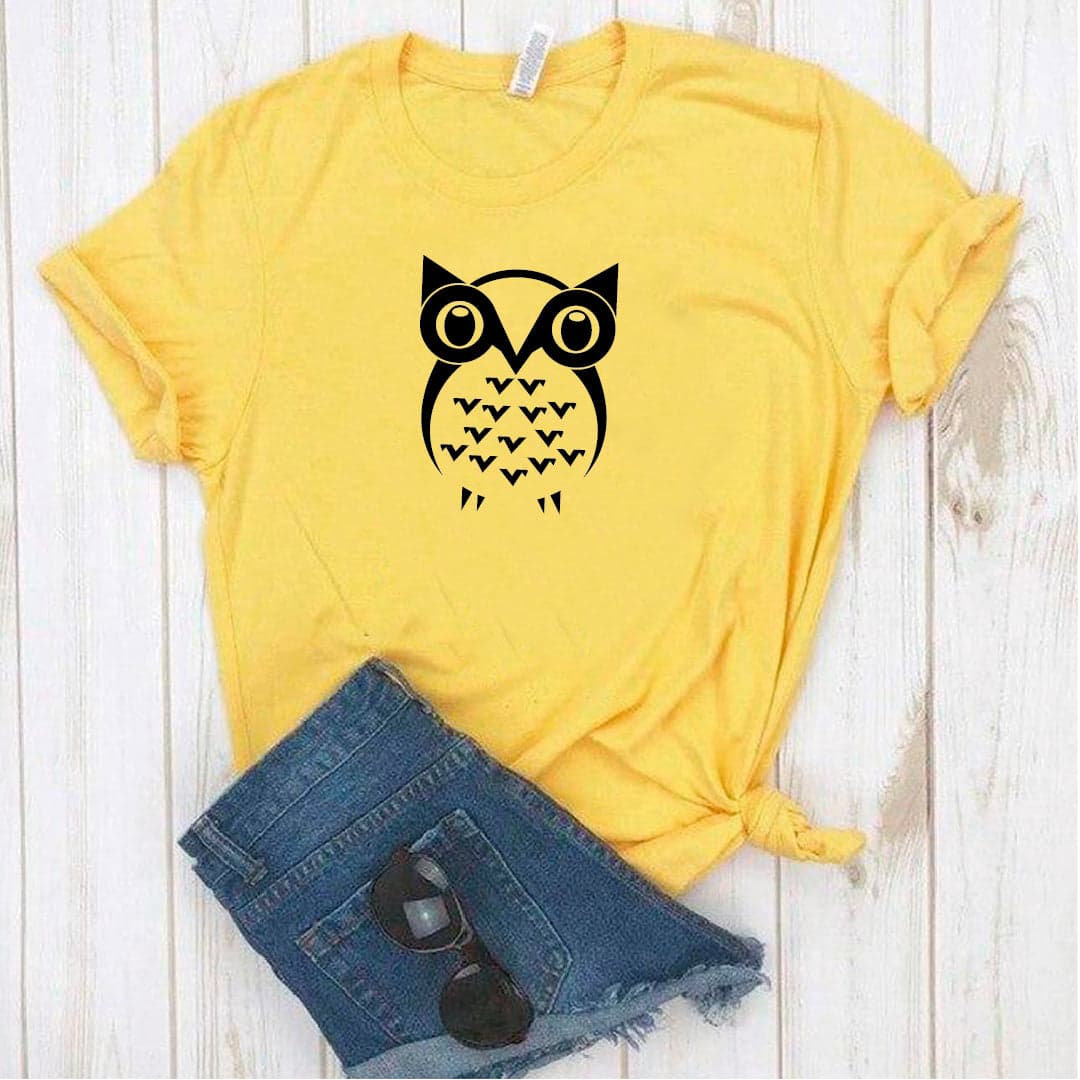 Camisa estampada tipo T- shirt Lechuza Ojona — foto 2