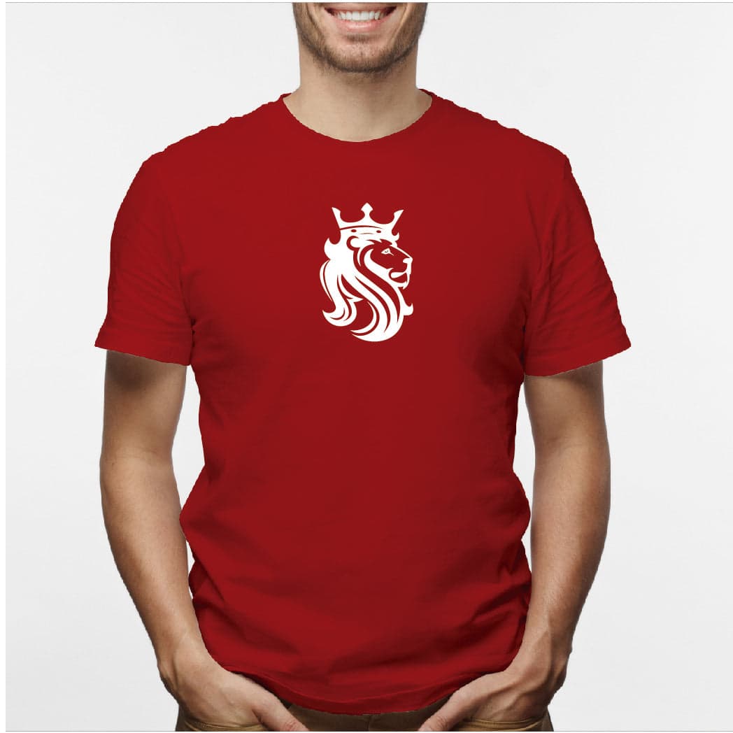 Camisa estampada para hombre  tipo T-shirt leon rey — foto 1