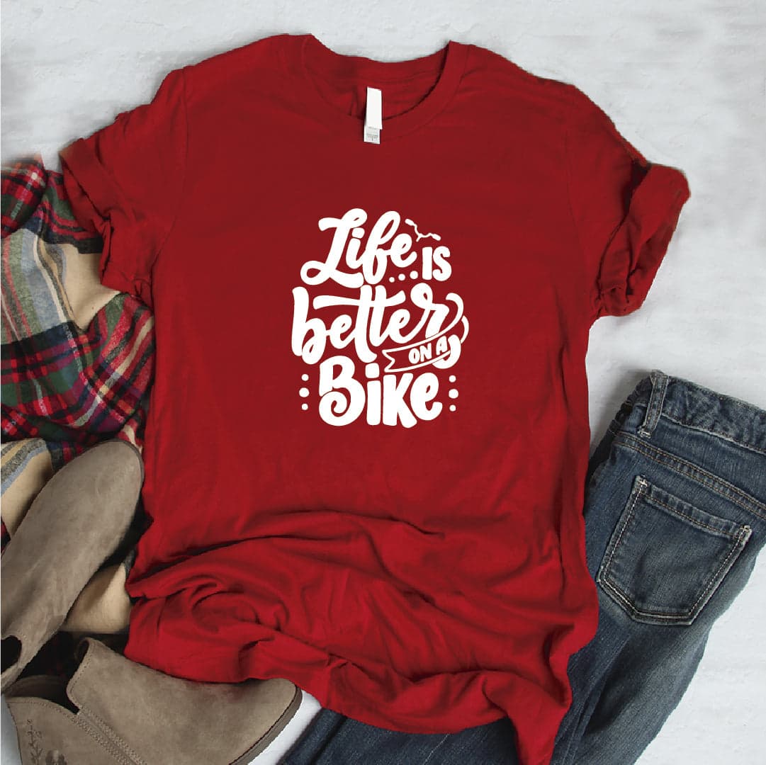 Camisa estampada tipo T- shirt Life is better on a bike (La vida es mejor en una bicicleta) — foto 5