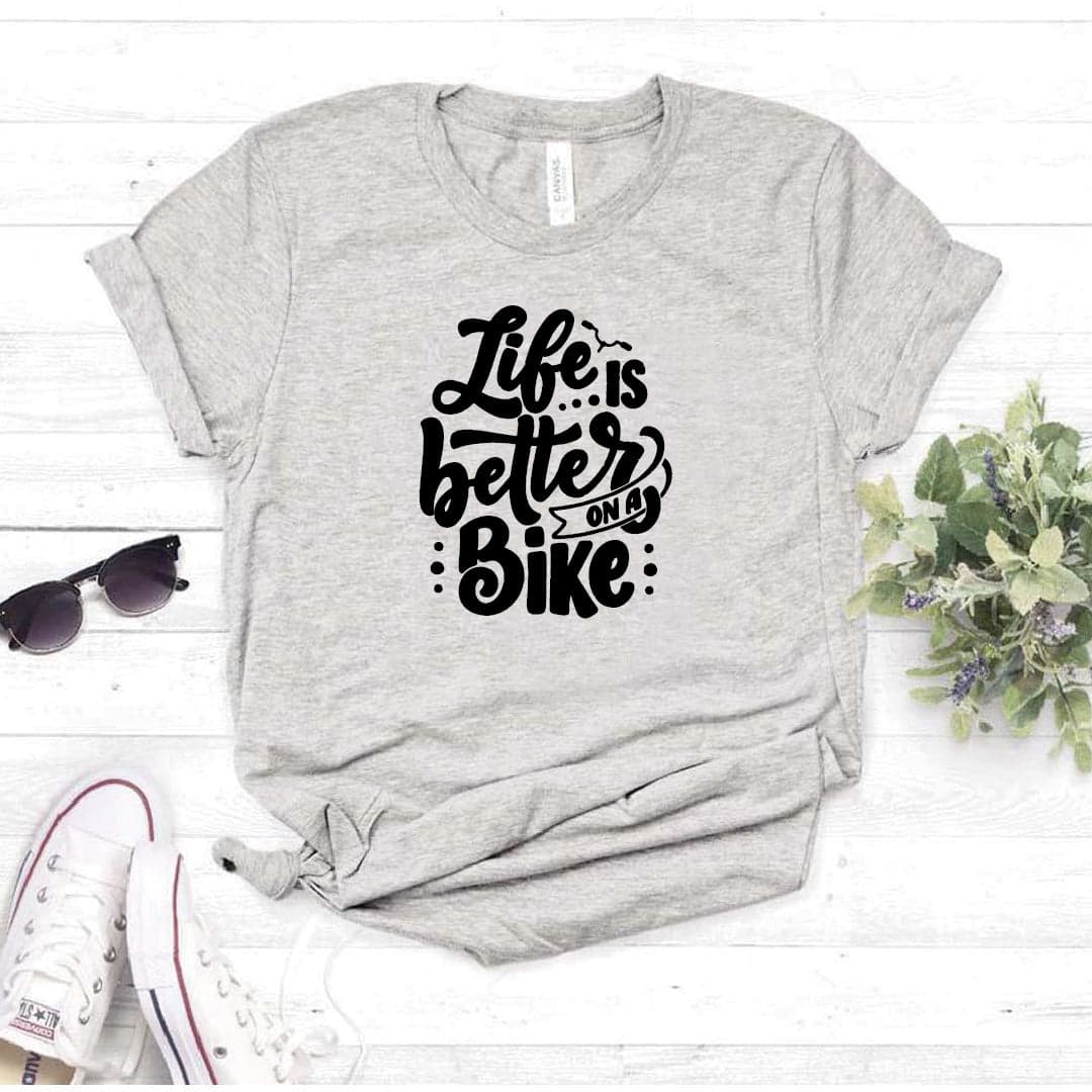 Camisa estampada tipo T- shirt Life is better on a bike (La vida es mejor en una bicicleta) — foto 7