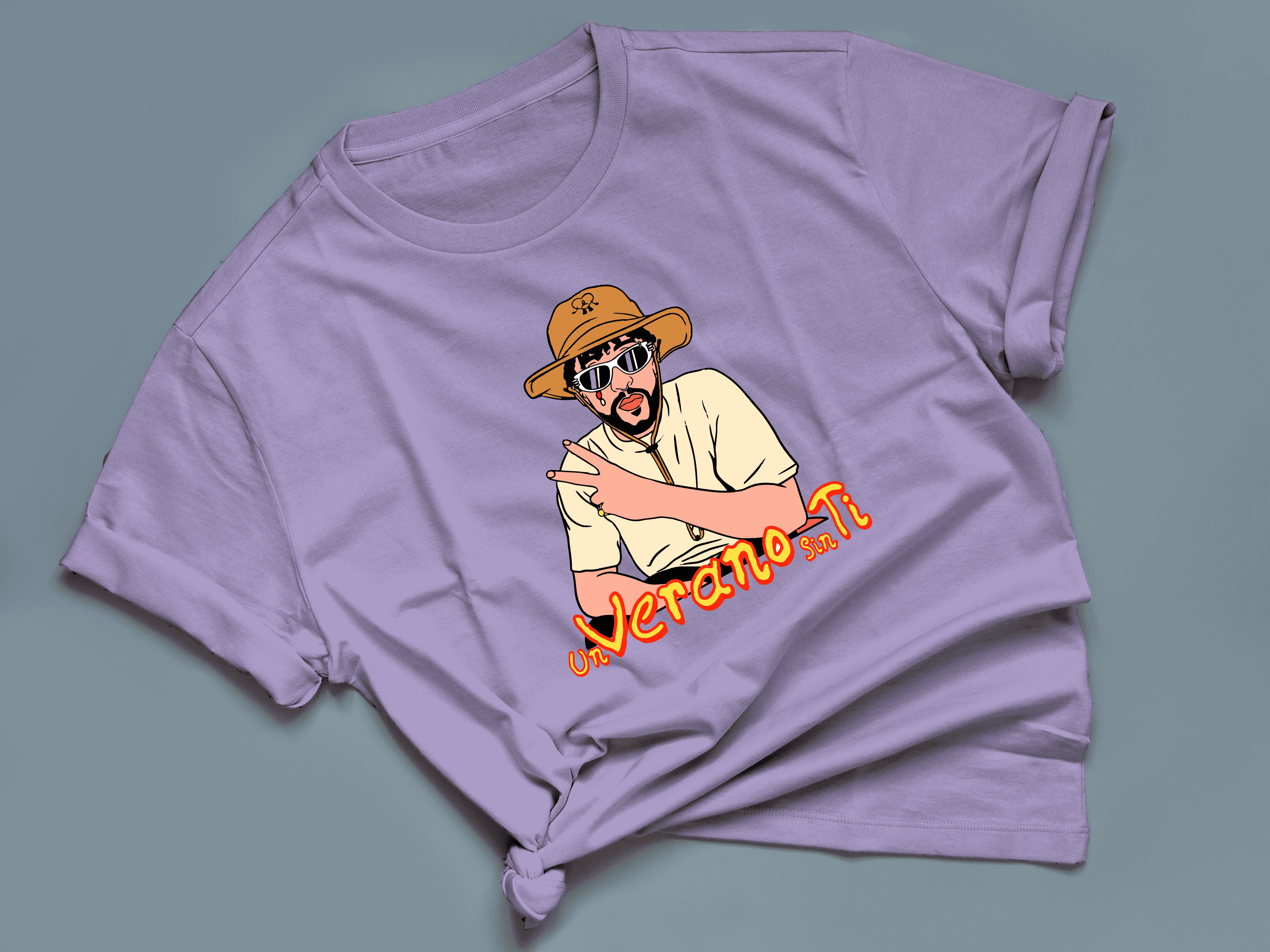 Camiseta estampada tipo T- shirt BAD BUNNY UN VERANO SIN TI — foto 7