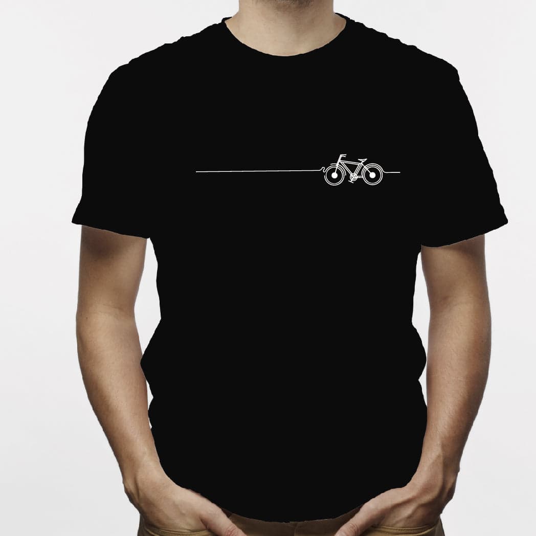 Camisa estampada para hombre  tipo T-shirt Linea bicicleta — foto 2