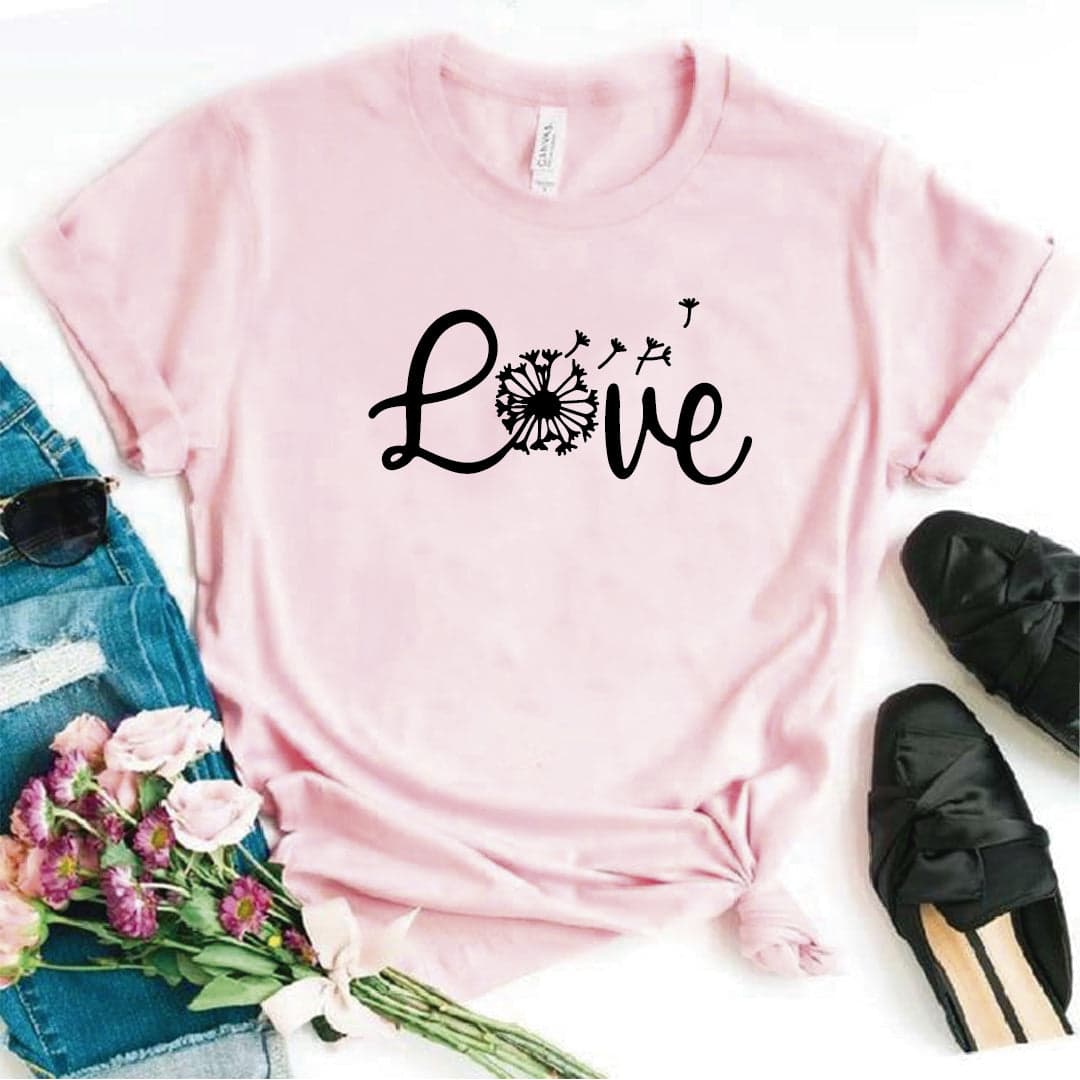 Camisa estampada  tipo T-shirt Diente de leon Love — foto 8