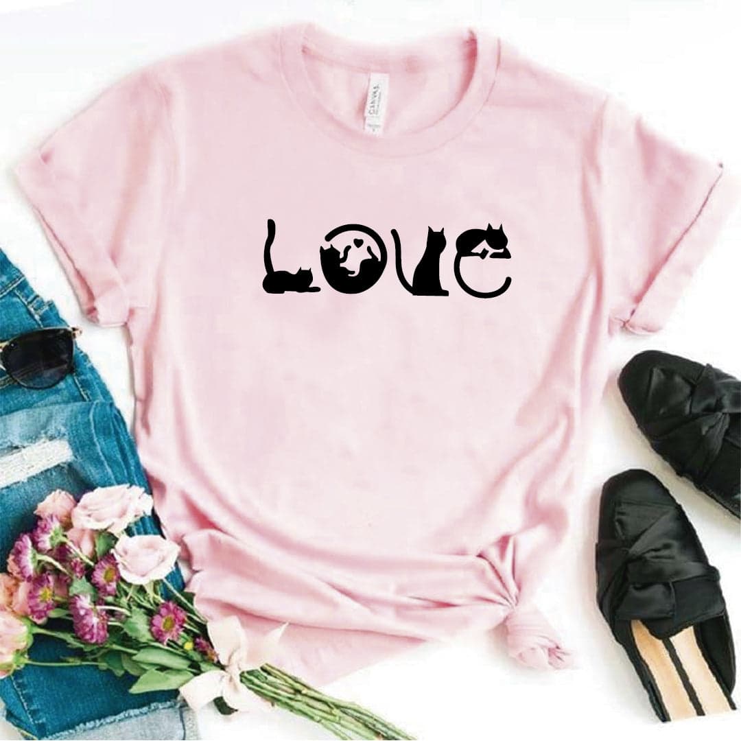 Camisa estampada  tipo T-shirt LOVE GATOS — foto 6