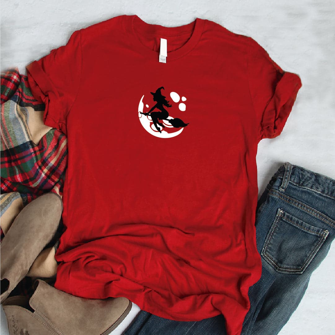 Camisa estampada  tipo T-shirt luna y bruja — foto 1