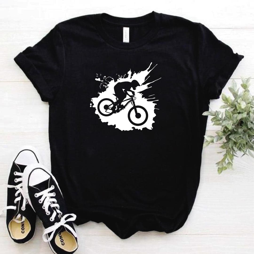 Camisa estampada  tipo T-shirt mancha bicicleta — foto 2