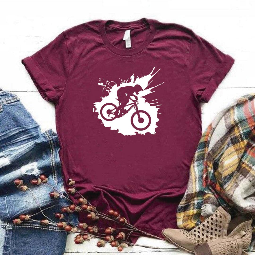 Camisa estampada  tipo T-shirt mancha bicicleta — foto 3