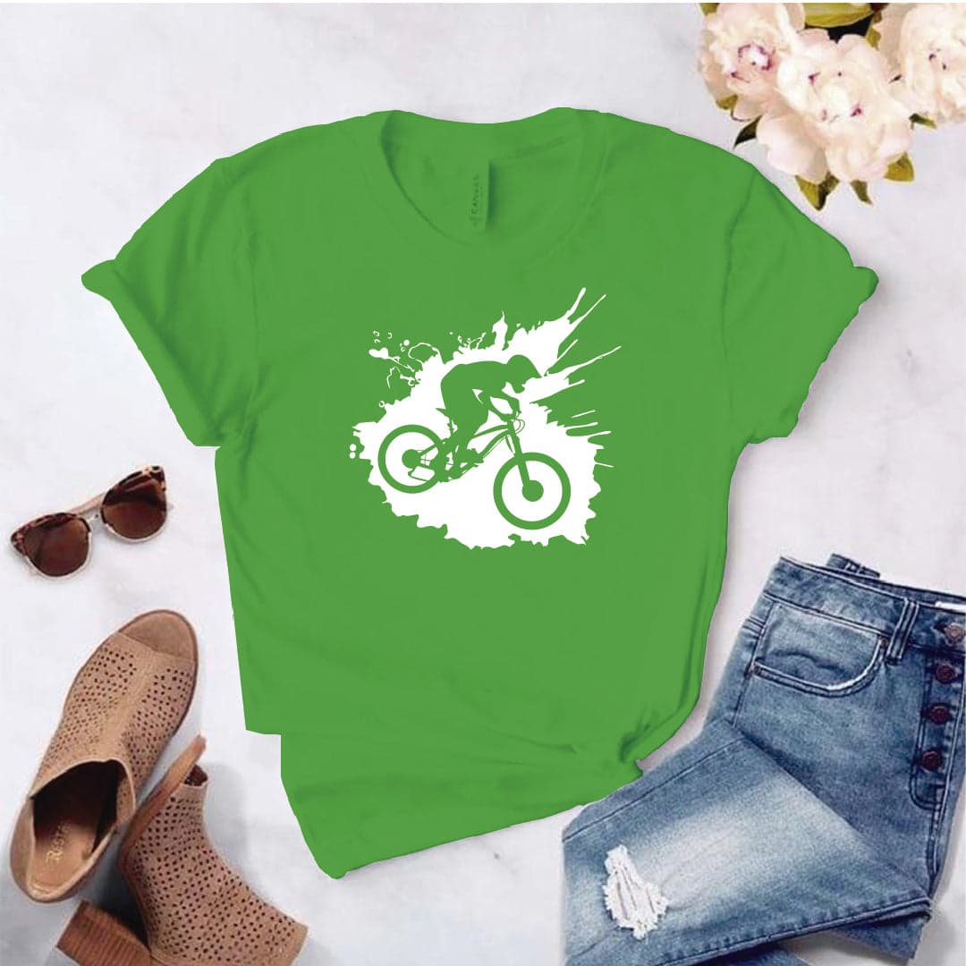 Camisa estampada  tipo T-shirt mancha bicicleta — foto 4