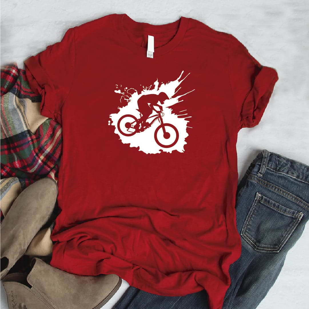 Camisa estampada  tipo T-shirt mancha bicicleta — foto 5