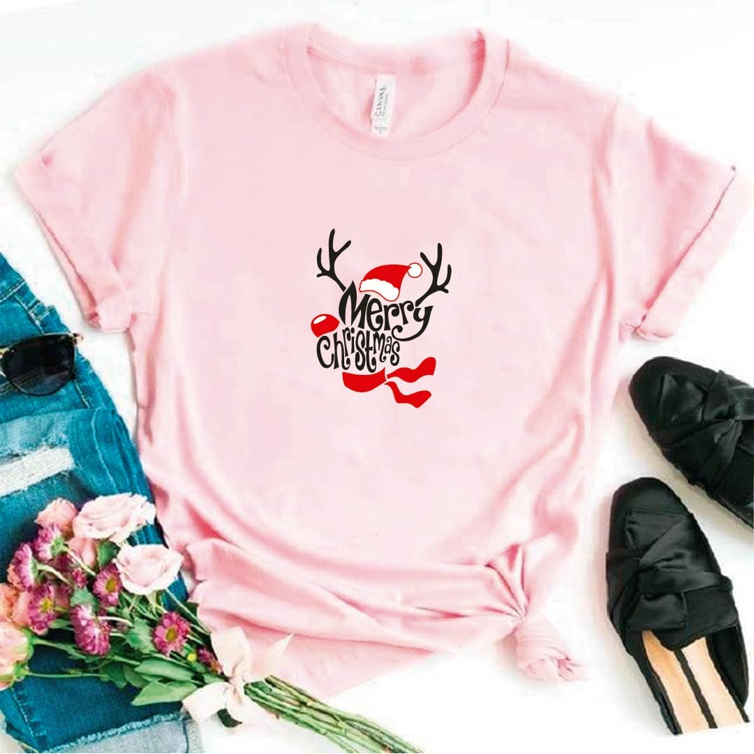 Camisa estampada  tipo T-shirt navidad merry christmas — foto 6