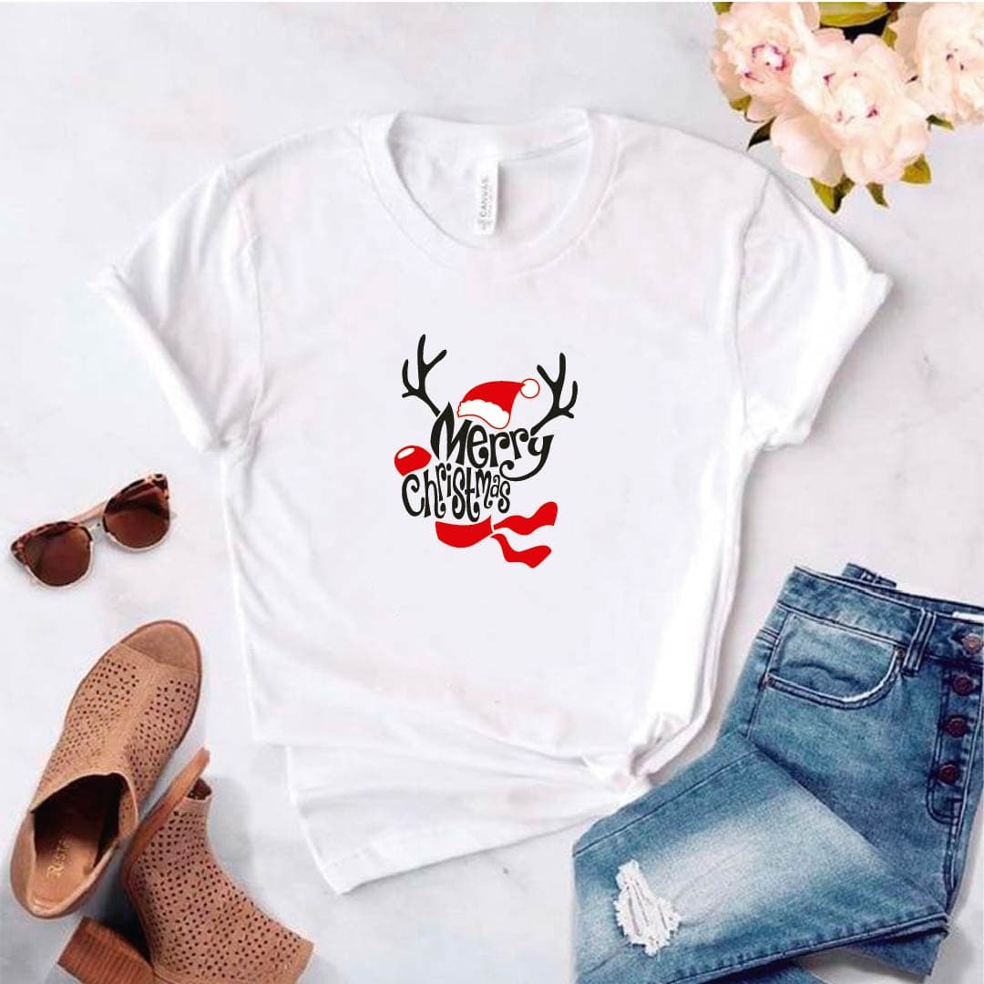 Camisa estampada  tipo T-shirt navidad merry christmas — foto 8