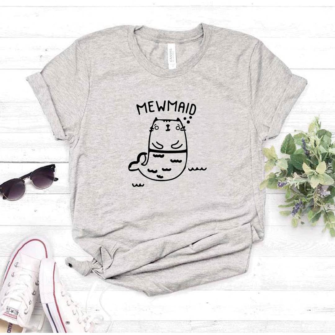 Camiseta estampada tipo T-shirt MEWMAID GATO SIRENA — foto 4