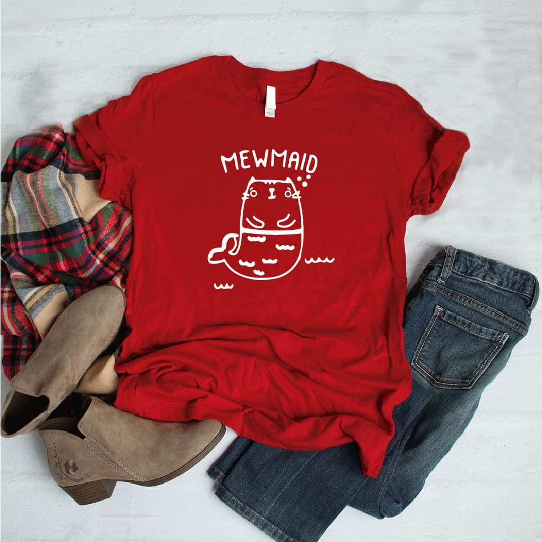 Camiseta estampada tipo T-shirt MEWMAID GATO SIRENA — foto 1
