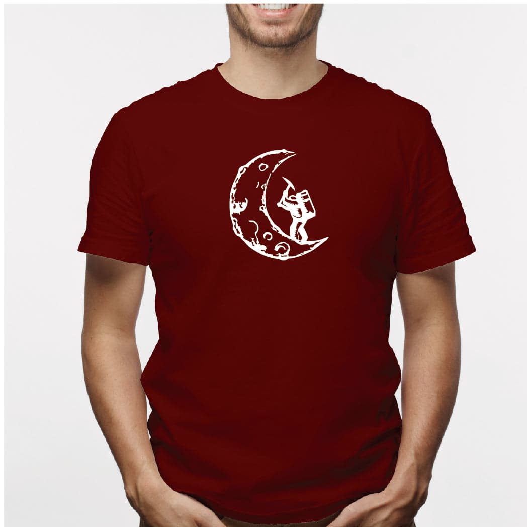 Camisa estampada para hombre  tipo T-shirt Minero Lunar — foto 7