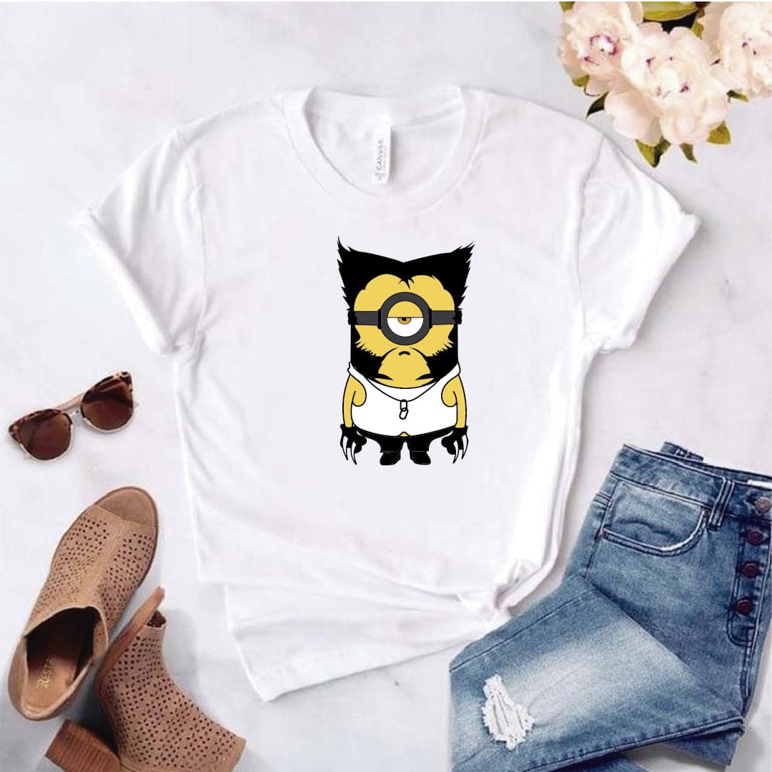 Camisa estampada  tipo T-shirt Minion Wolverine — foto 8