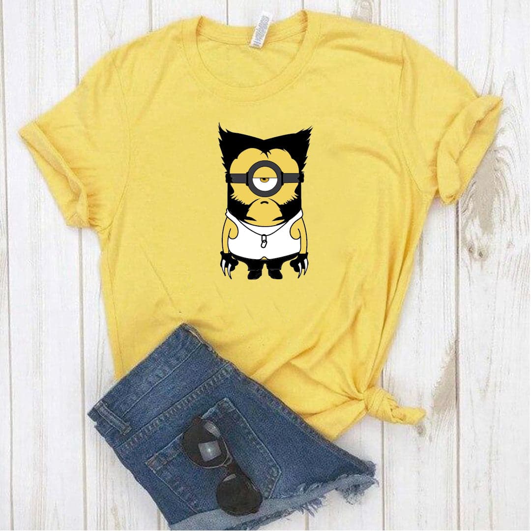 Camisa estampada  tipo T-shirt Minion Wolverine — foto 1