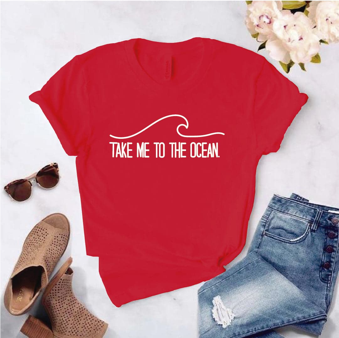 Camiseta estampada tipo T-shirt TAKE ME TO THE OCEAN — foto 5