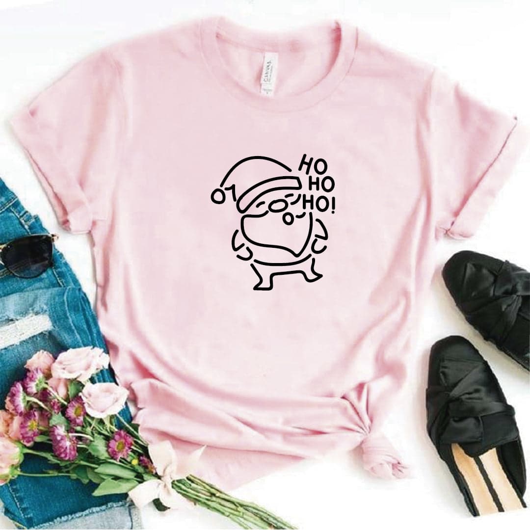 Camisa estampada  tipo T-shirt Papa Noel Hohoho (Vinilo) — foto 6