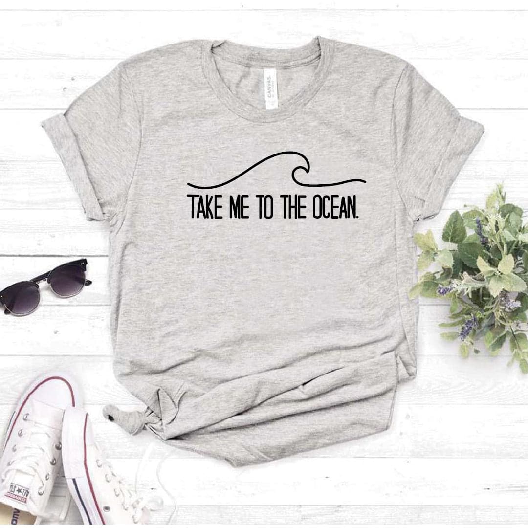 Camiseta estampada tipo T-shirt TAKE ME TO THE OCEAN — foto 7
