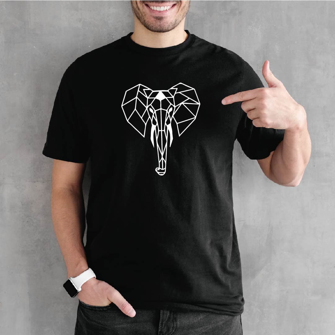 Camisa estampada tipo T- shirt Elefante (geométrico) Hombre — foto 3