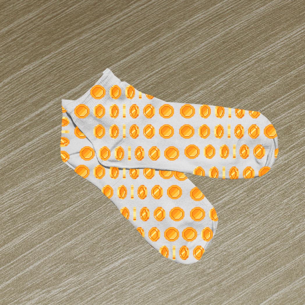 Medias / calcetín Estampada MONEDAS PIXEL — foto 1