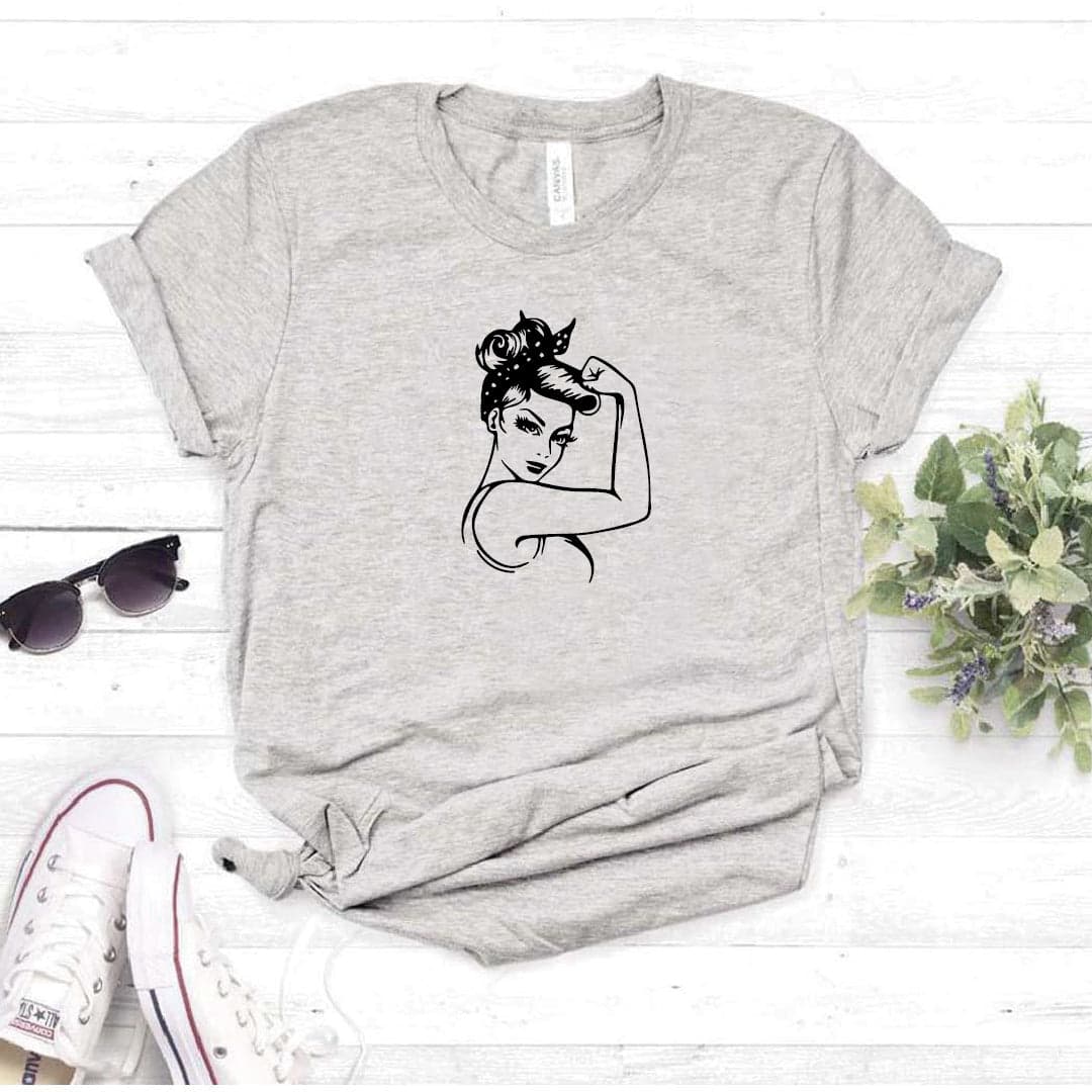 Camisa estampada  tipo T-shirt MUJER FUERTE — foto 1