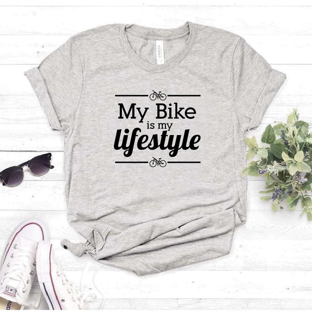 Camisa estampada  tipo T-shirt BICICLETA MY BIKE IS MY LIFE STILE — foto 7