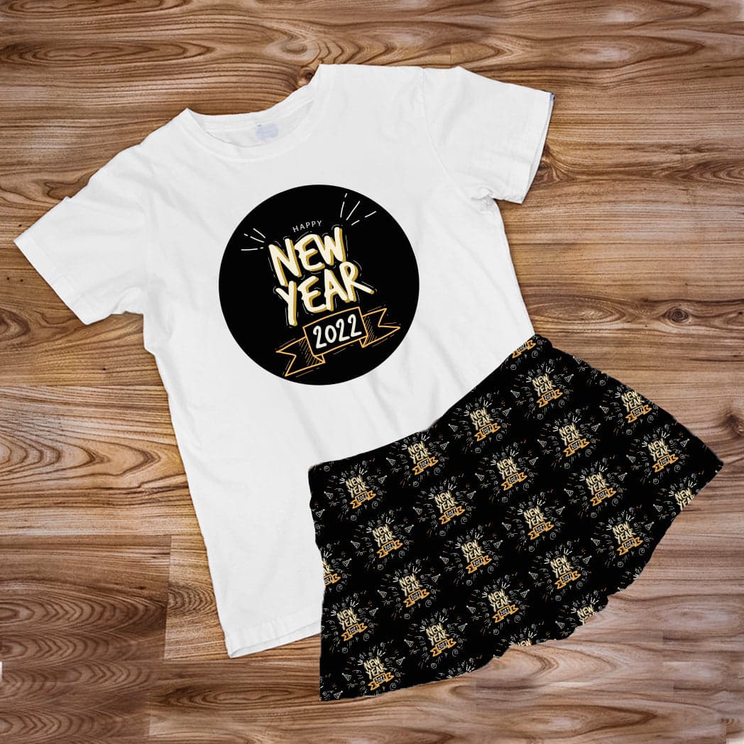 Pijama Estampada en poli algodón de Short  (Navidad) new year 2022 — foto 1