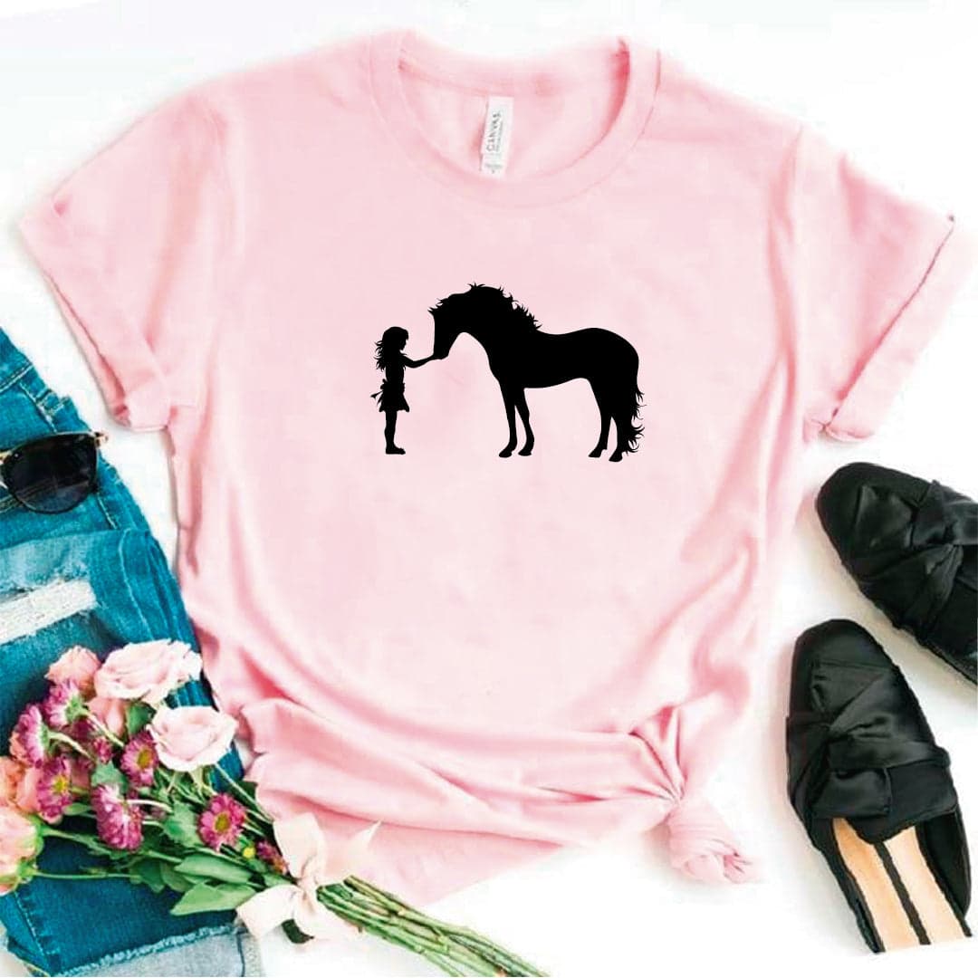 Camisa estampada tipo T- shirt Niña Caballo — foto 7