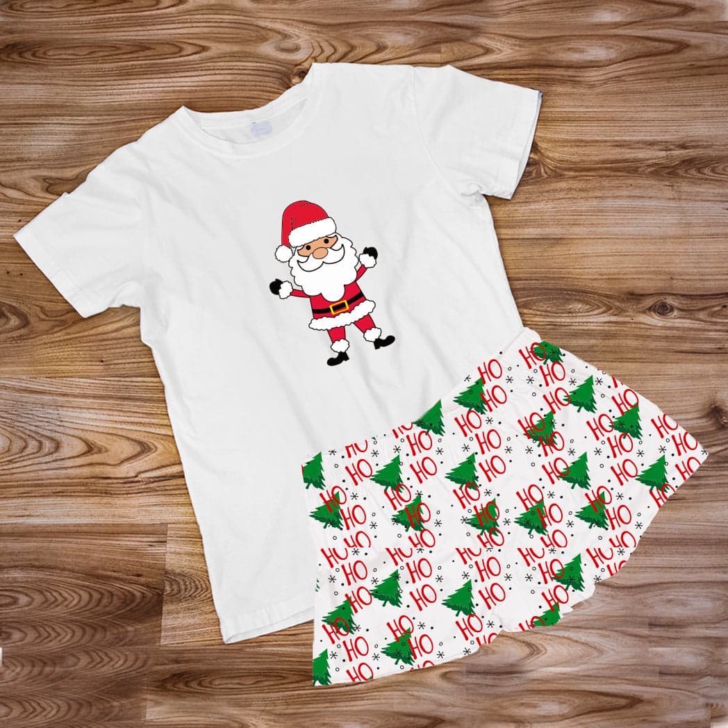Pijama Estampada en poli algodón de Short Papa noel Hohoho — foto 1