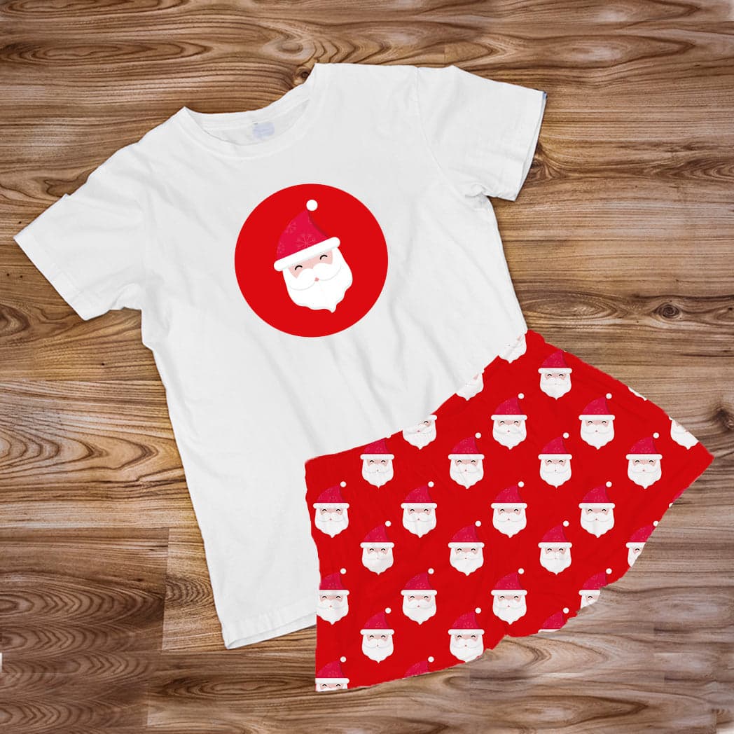 Pijama Estampada en poli algodón de Short Papá Noel — foto 1