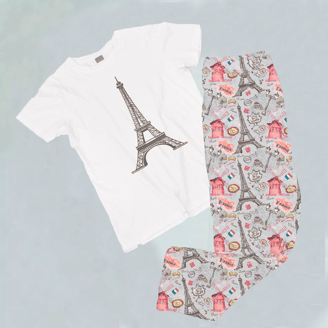Pijama estampada de pantalón Largo TORRE EIFFEL — foto 1