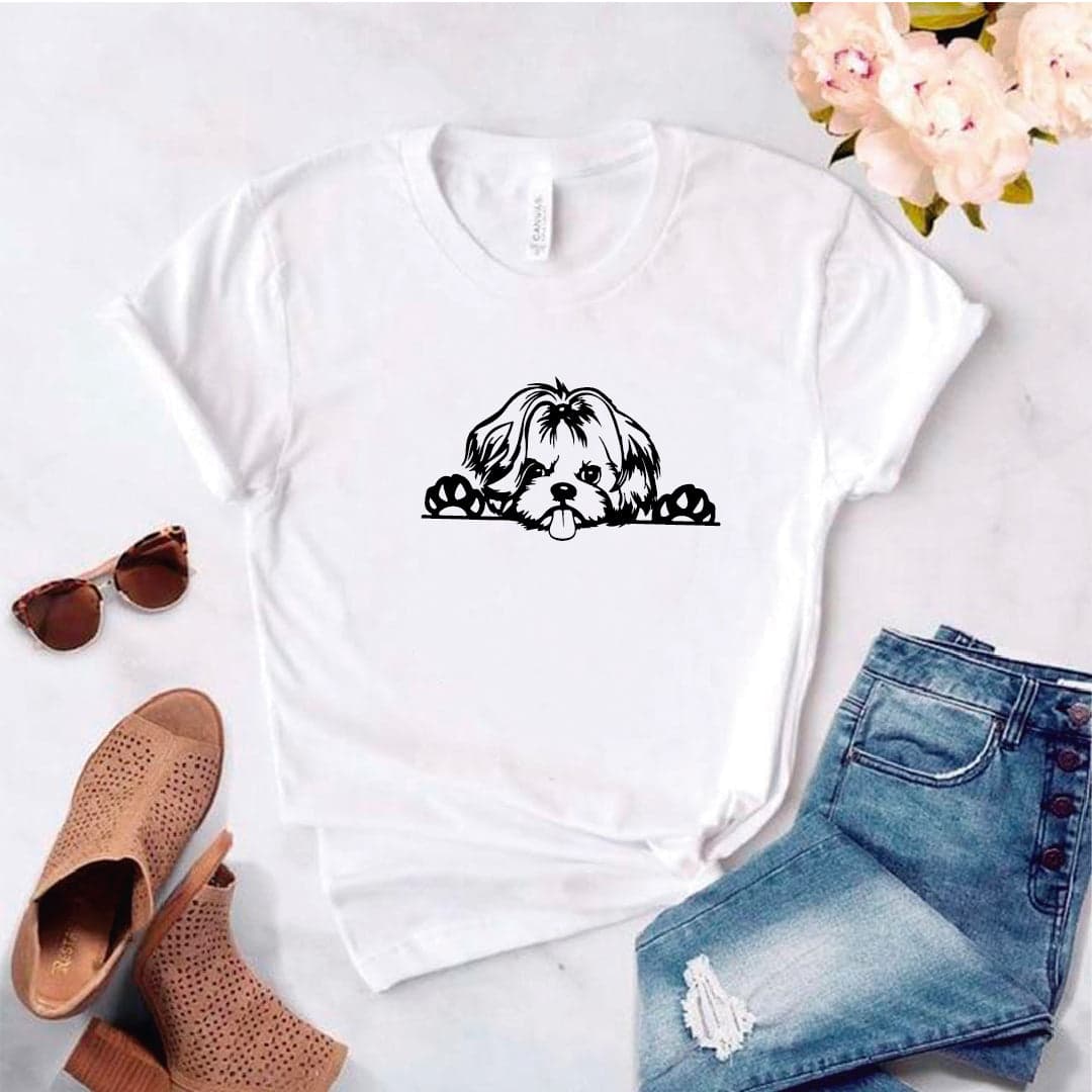Camisa estampada tipo T- shirt Shis Tzu — foto 1