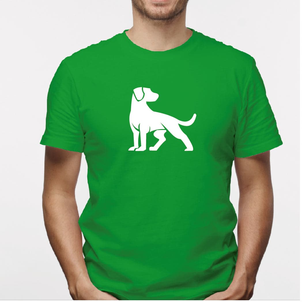 Camisa estampada para hombre  tipo T-shirt Perro mirando atras — foto 1