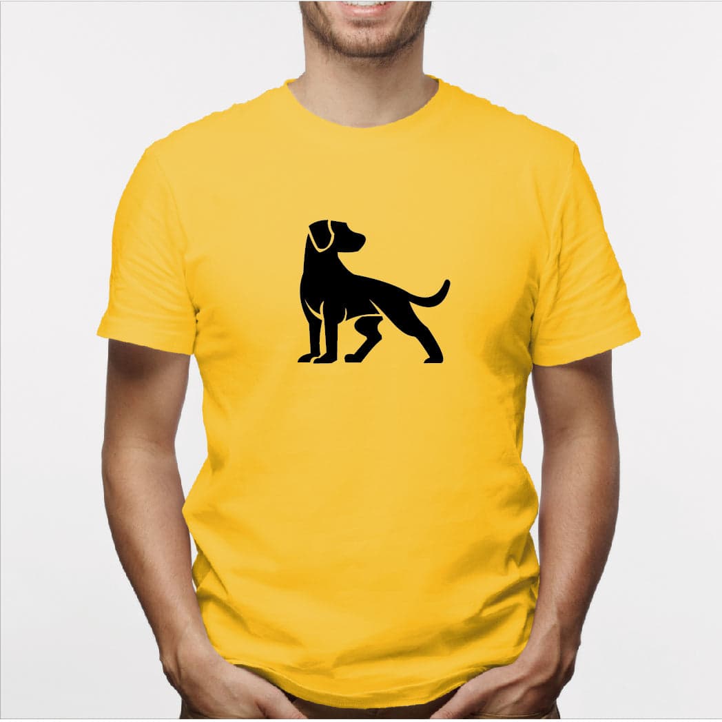 Camisa estampada para hombre  tipo T-shirt Perro mirando atras — foto 3