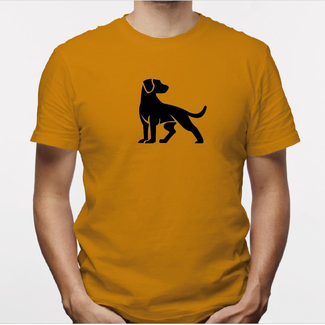 Camisa estampada para hombre  tipo T-shirt Perro mirando atras — foto 5