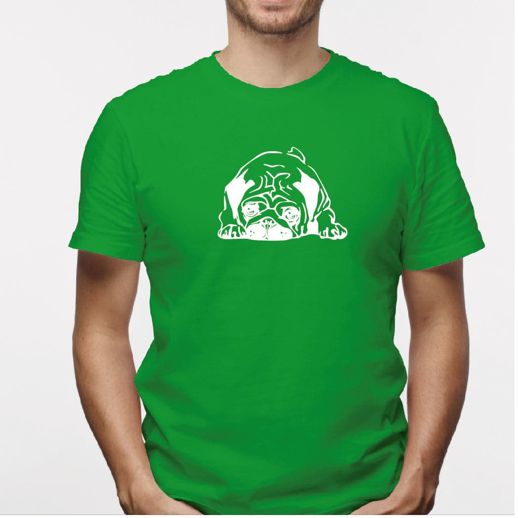 Camisa estampada para hombre  tipo T-shirt Perro Pug — foto 4
