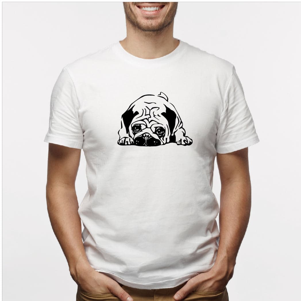 Camisa estampada para hombre  tipo T-shirt Perro Pug — foto 5