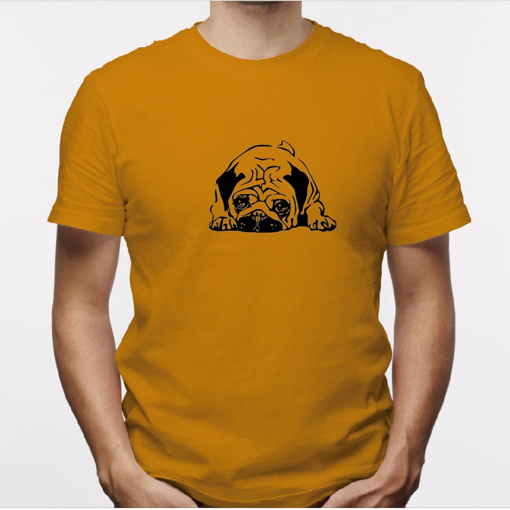 Camisa estampada para hombre  tipo T-shirt Perro Pug — foto 1