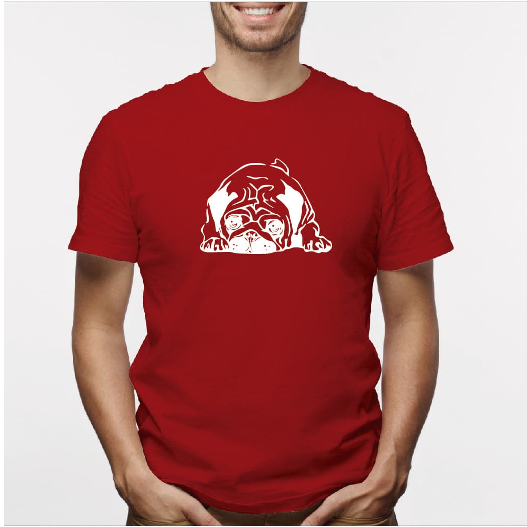 Camisa estampada para hombre  tipo T-shirt Perro Pug — foto 3