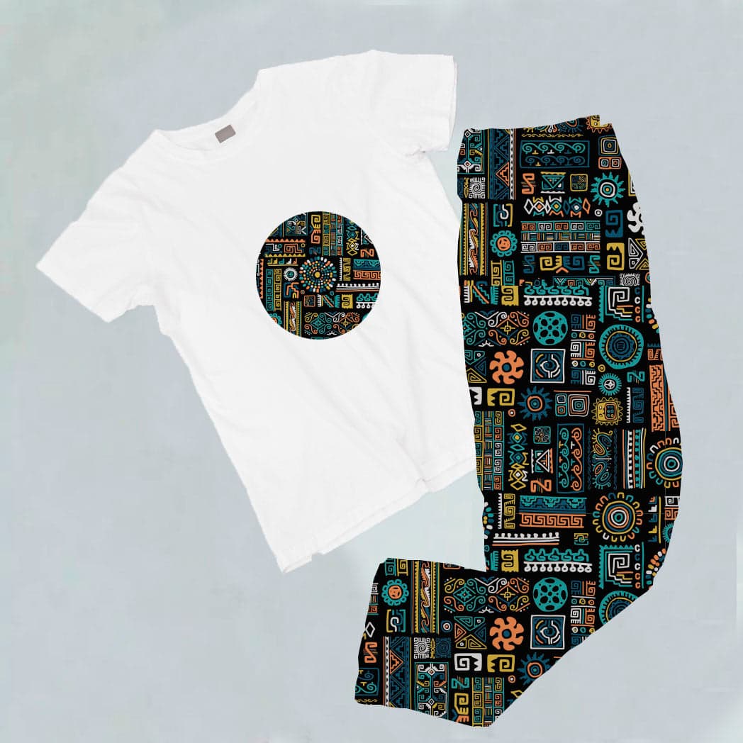 Pijama estampada de pantalón Largo MAYA — foto 1