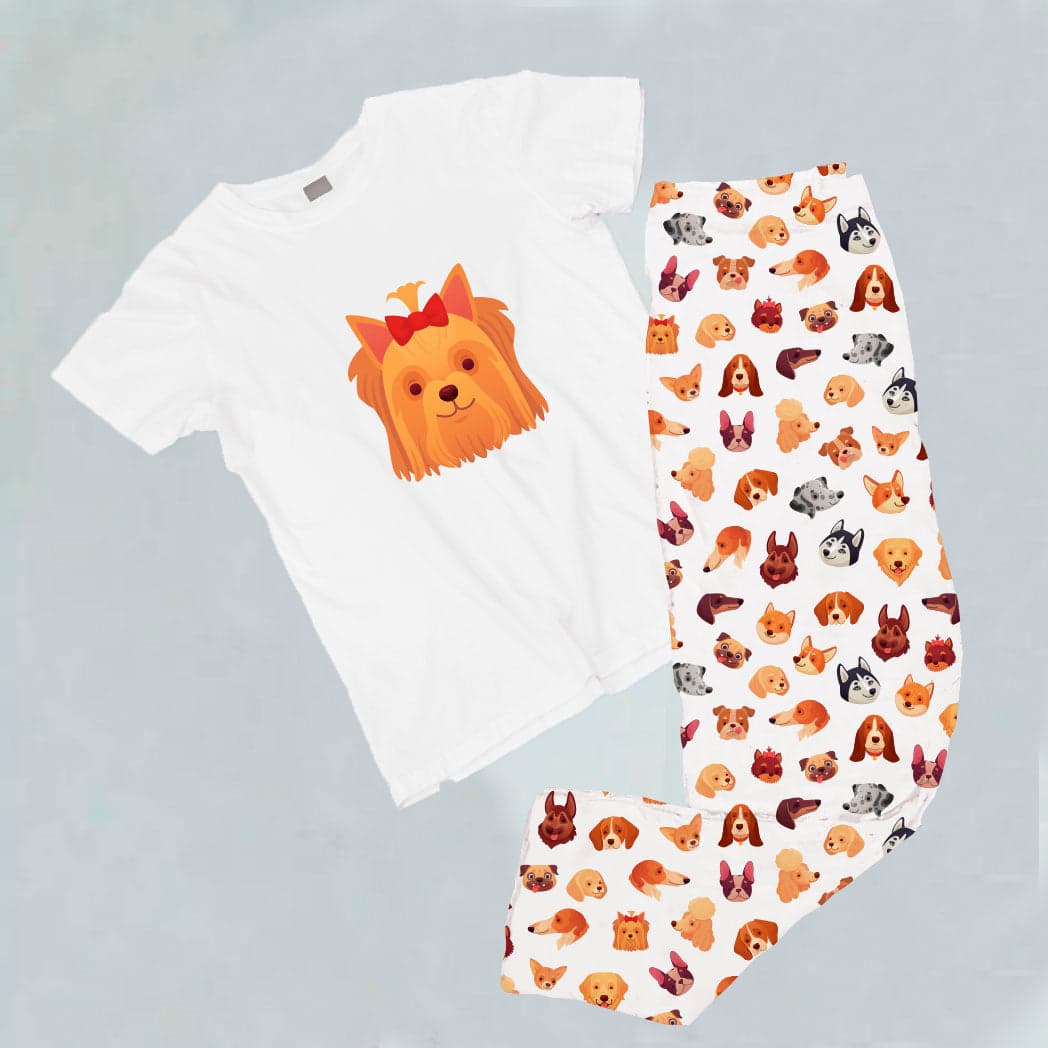 Pijama estampada de pantalón Yorkshire (Perros) — foto 1