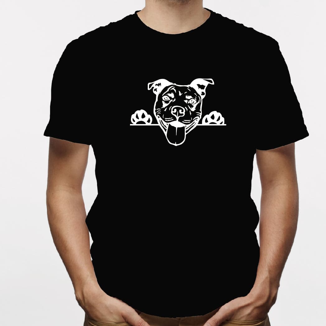 Camisa estampada para hombre  tipo T-shirt Pitbull — foto 2